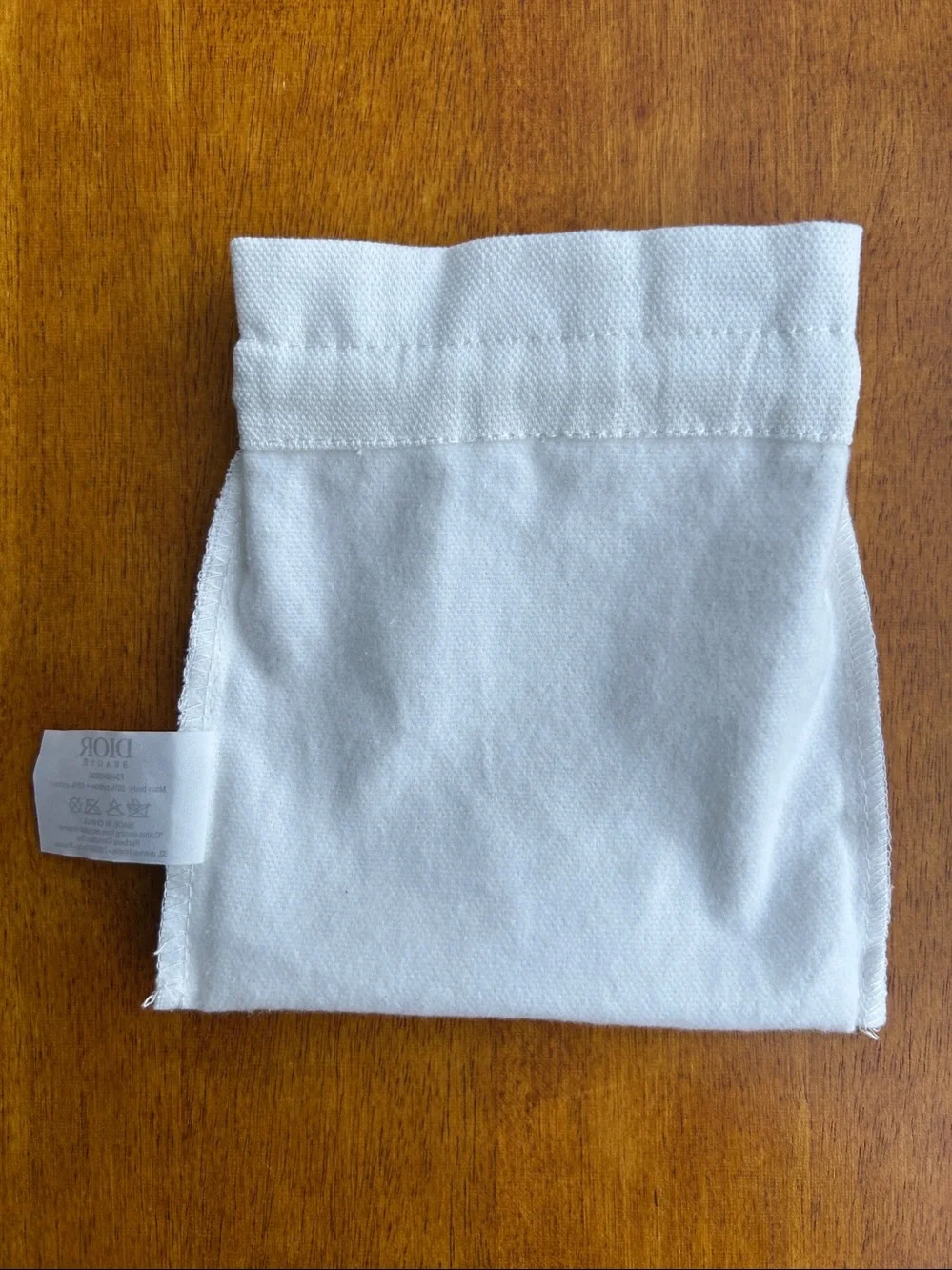 Dior Beaute cotton drawstring dust bag / pouch